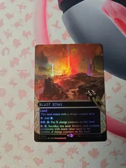 Blast Zone (0092) (Borderless) (Galaxy Foil) Edge of Eternities: Stellar Sights - Image 3