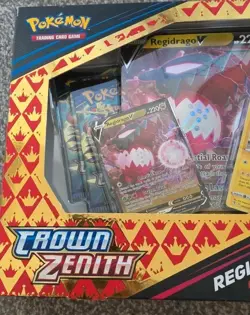 Pokemon TCG Crown Zenith Collection Box Regidrago V New & Sealed Damaged - Image 2