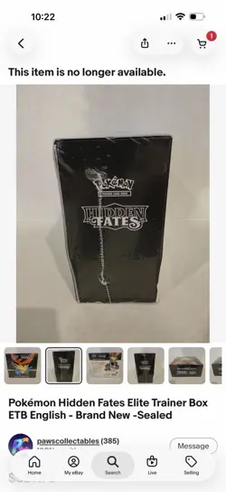Pokemon Hidden Fates ETB Sealed - Elite Trainer Box - TCG 820650804731 - Image 5