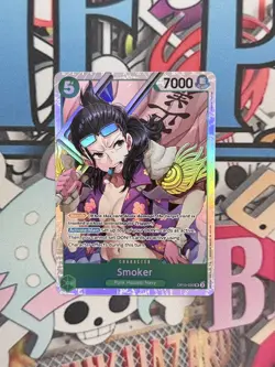 Smoker OP10-030 Super Rare Royal Blood One Piece TCG Eng NM - Image 1