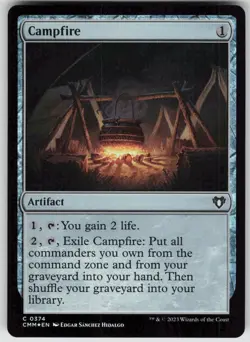 MTG Campfire 374 Commander Masters C Foil NM - Image 1