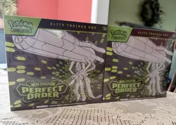 Pokemon TCG Mega Evolution Perfect Order Elite Trainer Box ETB Sealed - Lot of 2 - Image 1