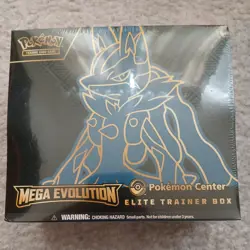 Mega Evolution Pokemon Center Elite Trainer Box - Factory Sealed/New - Lucario - Image 1