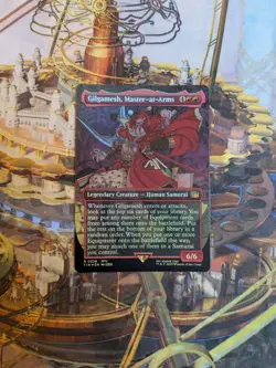 MTG Gilgamesh, Master-at-Arms (Borderless Foil) - FIN Rare - Mint - Image 1