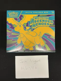 Pokemon TCG Ascended Heroes Elite Trainer Box Sealed ETB (SMALL TEAR) - Image 1