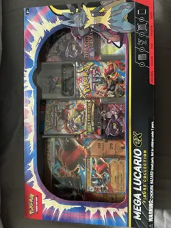 Pokemon TCG Mega Lucario EX Premium Figure Collection Box New Sealed - Image 1