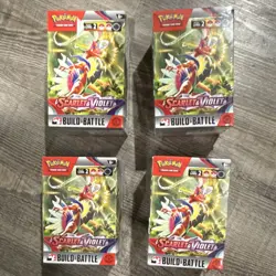 Pokemon TCG Scarlet & Violet Build & Battle Box Lot of 4 Boxes English 2023 NEW! - Image 1