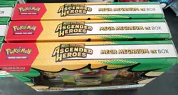 Pokemon TCG Acended Heroes Mega Meganium EX Box x 6 New Factory Sealed - Image 3