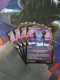 Unauthorized Exit x 4 - Showcase | 7% Off 2+ | Karlov Manor | NM | MTG - Image 1
