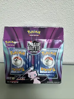 Mew VMAX League Battle Deck Pokemon TCG New Sealed In Box; damaged Box - Image 1