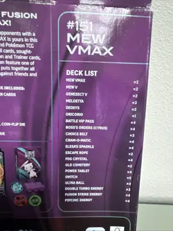 Mew VMAX League Battle Deck Pokemon TCG New Sealed In Box; damaged Box - Image 3