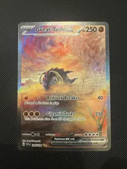 Pokemon TCG Great Tusk EX 246/198 Sir S&V Base Set - Image 1