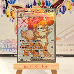 Pokemon TCG: Arcanine ex 224/198 - Scarlet & Violet Base Set UR - NM - Image 1