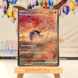 Pokemon TCG: Great Tusk ex 246/198 - Scarlet & Violet Base Set SIR - NM - Image 1