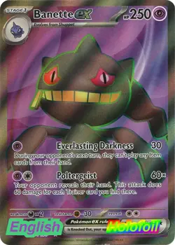 Pokemon- Banette ex [SVI - 229/198] Scarlet & Violet Base Set NM Ultra Rare H... - Image 1