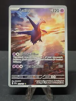 Pokemon TCG Latios 203/191 S&V Surging Sparks FA Illustration Rare Holo Card NM - Image 1