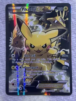 Pokemon Company Pikachu EX XY124 XY Holo Promo English 130 HP Card - Image 1