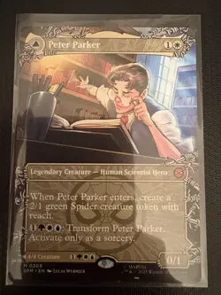 Peter Parker Amazing Spider Man MTG Borderless Mythic 0208 Spider-Man Non-Foil - Image 2