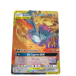 Pokemon Moltres & Zapdos & Articuno GX 44/68 Hidden Fates TAG TEAM Holo - Image 1