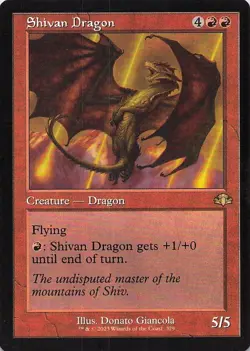 Shivan Dragon (Retro Frame) Dominaria Remastered Regular - Image 1