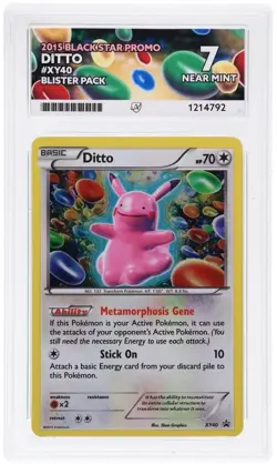 Ditto XY40 Black Star Promo 2015 Blister Pack Full Art Pokemon Holo ACE 7 - Image 1
