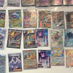 Pokemon TCG 120 Lot Holo/Foil Full Art Charizard V + More 10 sealed promos+slabs - Image 2