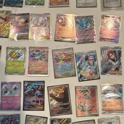 Pokemon TCG 120 Lot Holo/Foil Full Art Charizard V + More 10 sealed promos+slabs - Image 5