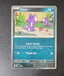 Pokemon TCG Toxel Cosmo Holo FART SWIRL🌀 Black Star Promo 078 NM Choas Rising - Image 1