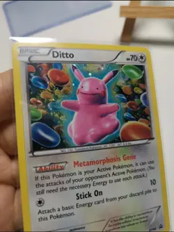 Pokemon TCG Ditto XY40 Black Star Promo Holo Card Near Mint Condition - Image 3