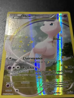 Pokemon TCG Mew XY110 Holo Black Star Promo Card Played Condition - Image 3