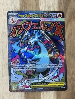 Pokemon TCG Card Mega Charizard EX 023 Holo Full Art Black Star Promo NM/M - Image 1