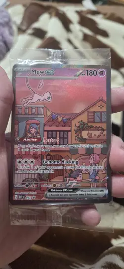 SEALED Mew ex SVP 053 Black Star Promo Full Art Pokemon TCG Scarlet Violet 151 - Image 1