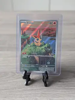 Pokemon TCG Victini SVP 208 Illustration Rare Black Star Promo Card NM - Image 1