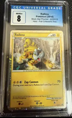 Raikou Black Star Promo Holo Pokemon 2010 Trading Card HGSS19 - Image 1