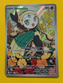 Meloetta - MEP026 Black Star Full Art Illustration Rare Promo Pokemon Card - Image 2