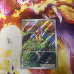 Pokemon TCG Victini SVP 208 Illustration Rare Black Star Promo Card NM Condition - Image 1