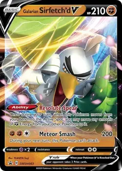 Galarian Sirfetch'd V SWSH043 Black Star Promo Holo Rare Pokemon TCG Card SWSH - Image 1
