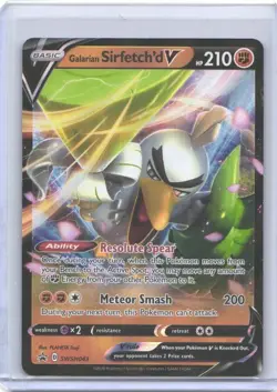 Galarian Sirfetch'd V SWSH043 Black Star Promo Holo Rare Pokemon TCG Card SWSH - Image 2