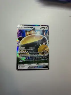 Pokemon TCG Snorlax GX SM05 Full Art Holo Promo Card Sun Moon English Edition - Image 1