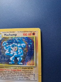 Pokemon TCG Machamp Base Set 8/102 Holo Rare English Unlimited 100 HP 1999 - Image 5