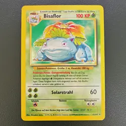 Pokemon TCG Base Set Bisaflor (Venusaur) 15/102 German 1999 Rare Unlimited MP - Image 1