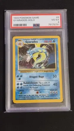 Pokemon TCG Gyarados Base Set 6/102 Holo Unlimited Holo Rare - Image 1