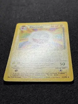 Pokemon TCG Base Set (Unlimited) Electrode 21/102 Rare LP Vintage - Image 3