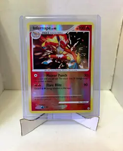 Pokemon TCG Infernape 5/130 Diamond & Pearl Reverse Holo Holo Rare English LP - Image 1