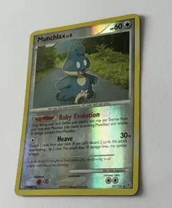 Munchlax 33/130 Diamond & Pearl Reverse Holo Pokemon Card - LP - Image 1