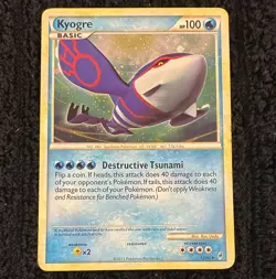 Pokemon TCG Kyogre 12/95 Call of Legends Holo Rare ENG 100 HP 2011 - Image 1