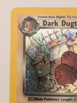 Dark Dugtrio 6/82 Holo Rare Team Rocket Pokemon Card 1999 WOTC LP+ - Image 2