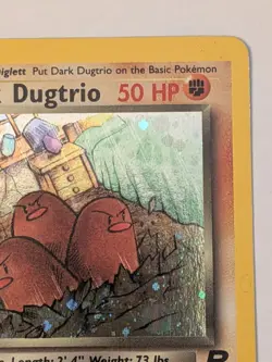 Dark Dugtrio 6/82 Holo Rare Team Rocket Pokemon Card 1999 WOTC LP+ - Image 3