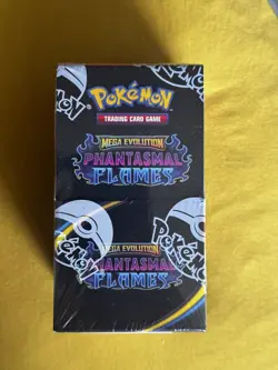 Pokemon TCG Mega Evolution Phantasmal Flames Sealed Half Booster Box (18 Packs) - Image 1