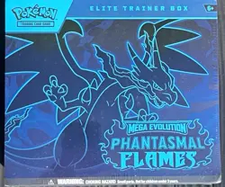 Pokemon TCG Mega Evolution Phantasmal Flames Elite Trainer Box Booster - Image 1